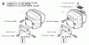 Jonsered CS2159 - Chainsaw (2003-11) Ersatzteile MUFFLER