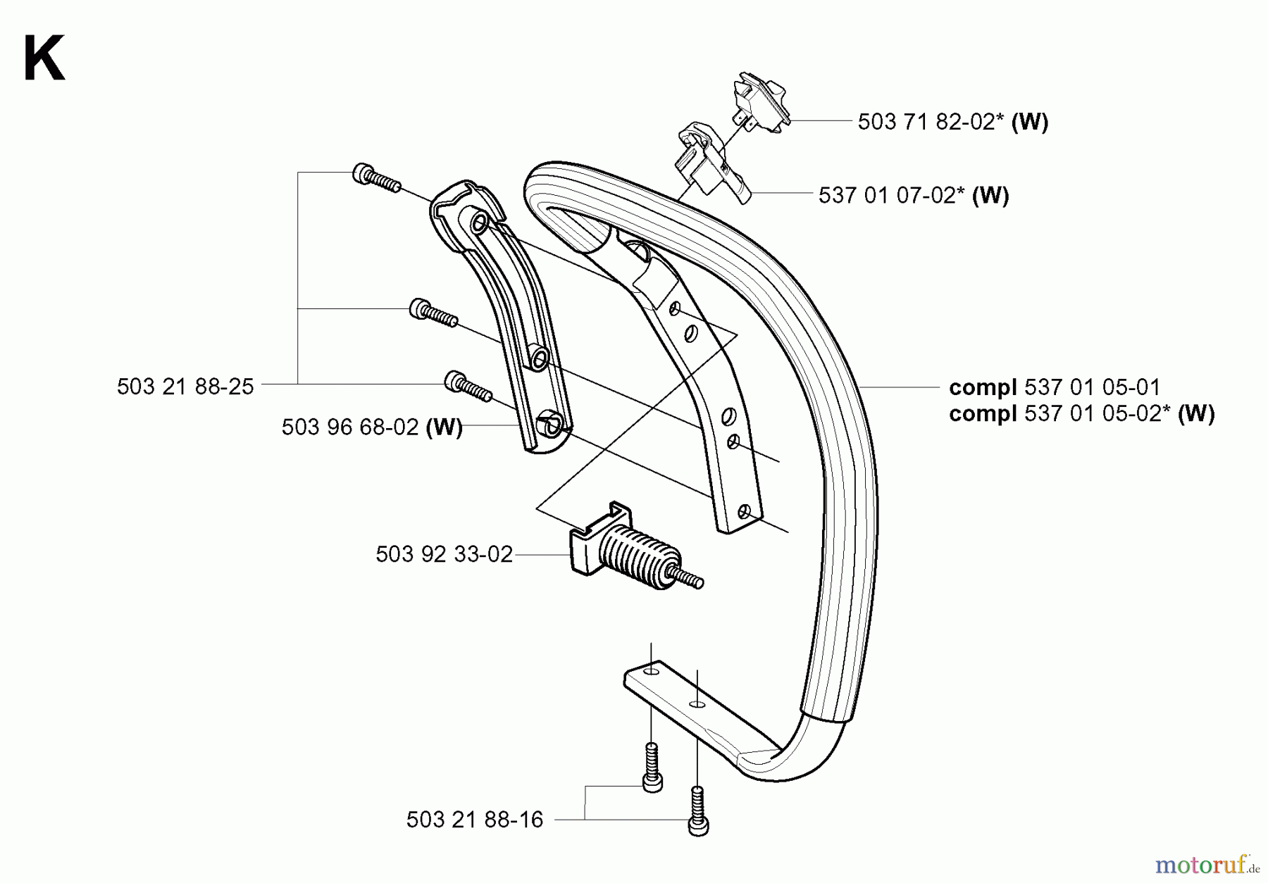  Jonsered Motorsägen CS2156 - Jonsered Chainsaw (2004-05) HANDLE