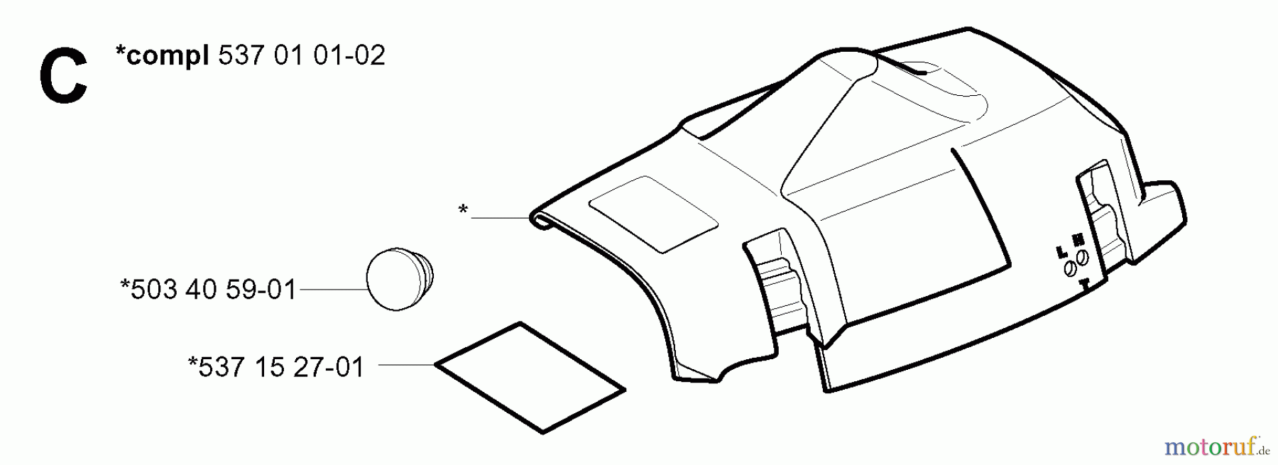  Jonsered Motorsägen CS2159 - Jonsered Chainsaw (2006-02) CYLINDER COVER