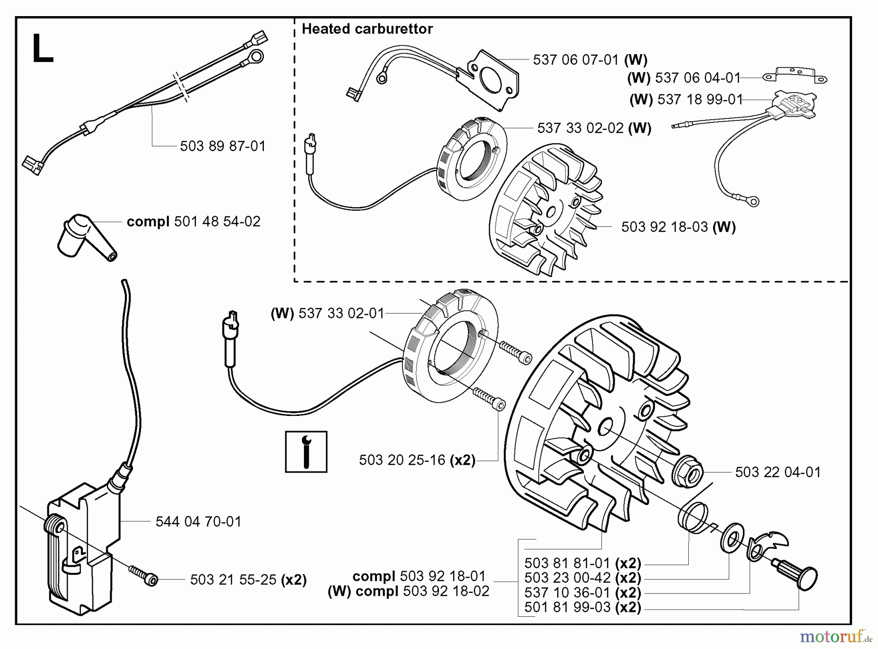  Jonsered Motorsägen CS2156 - Jonsered Chainsaw (2006-02) IGNITION SYSTEM