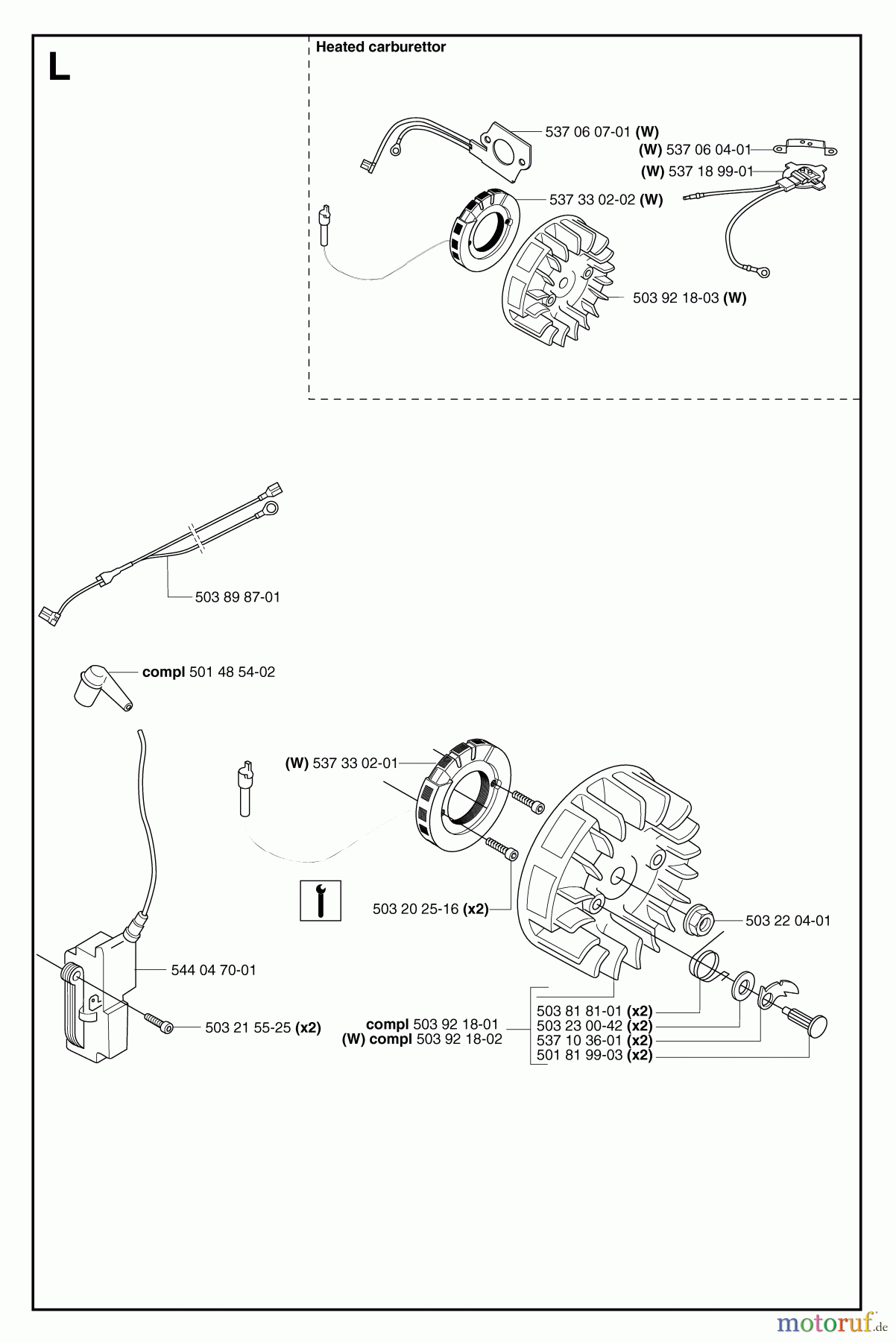 Jonsered Motorsägen CS2156 - Jonsered Chainsaw (2007-03) IGNITION SYSTEM #2