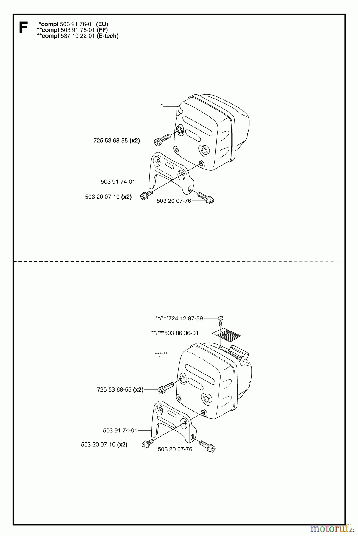 Jonsered Motorsägen CS2156 - Jonsered Chainsaw (2007-03) MUFFLER #2