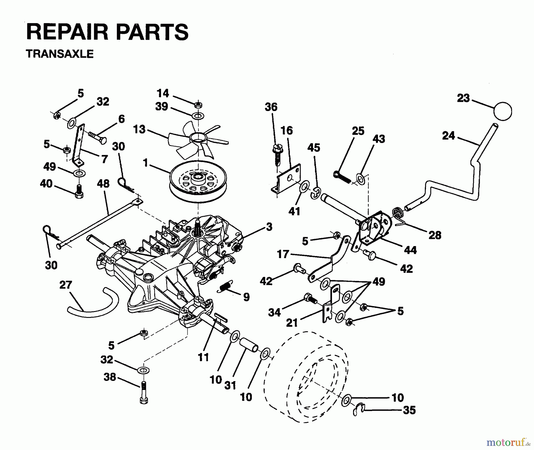 Jonsered Rasen und Garten Traktoren LRH13 - Jonsered 36