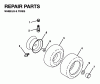 Jonsered LRH13 - 36" Lawn & Garden Tractor (1995-01) Ersatzteile WHEELS TIRES