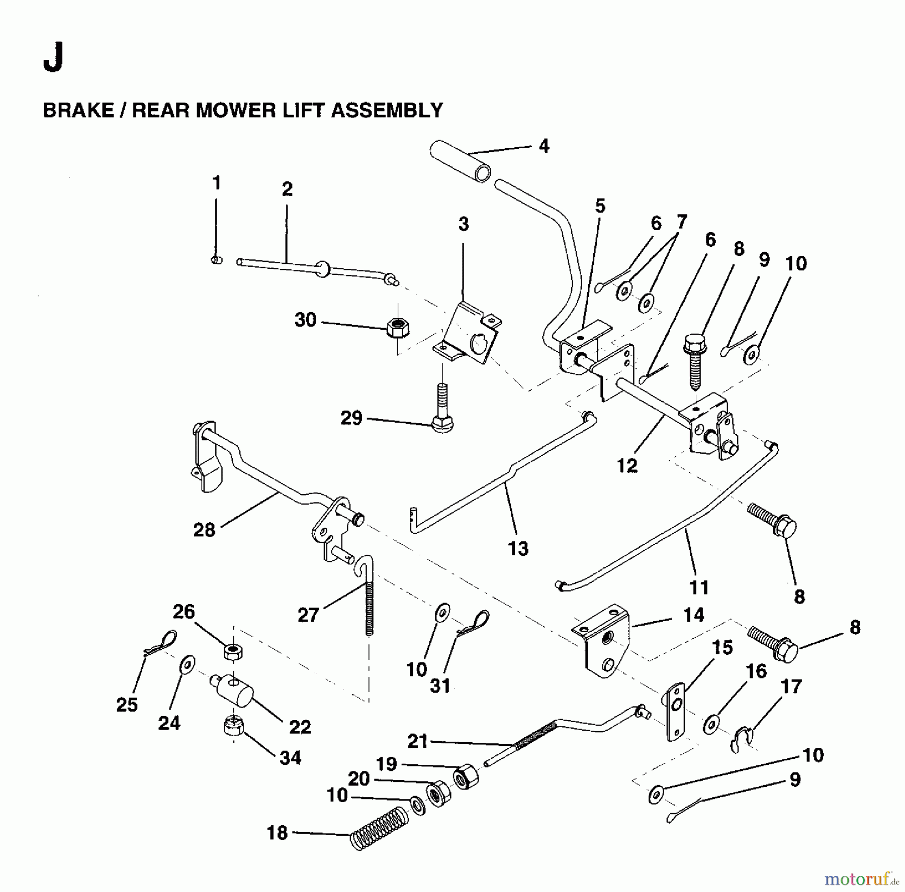 Jonsered Rasen  und Garten Traktoren LRH13 - Jonsered 36