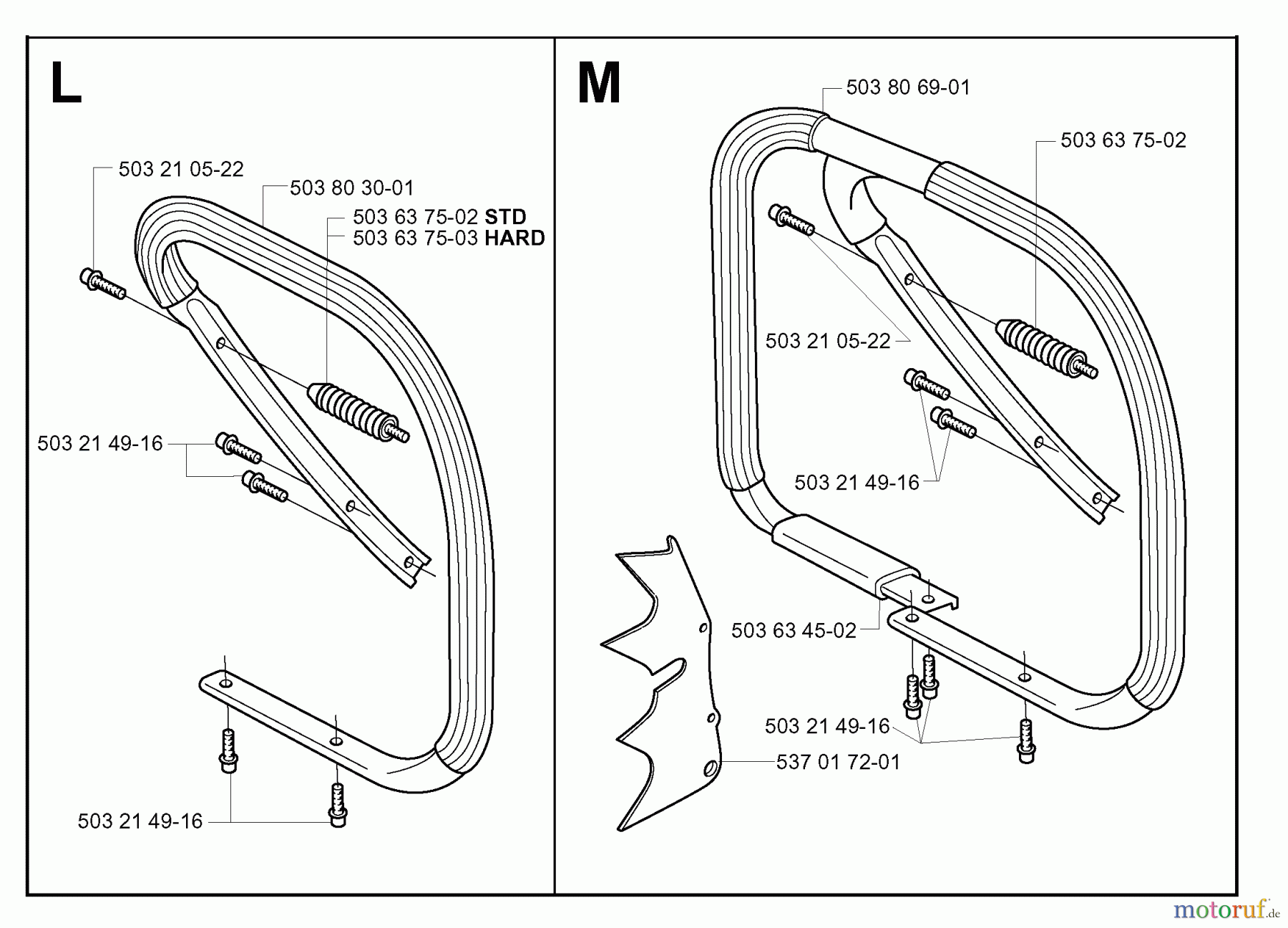 Jonsered Motorsägen CS2171 EPA - Jonsered Chainsaw (2005-05) HANDLE #2