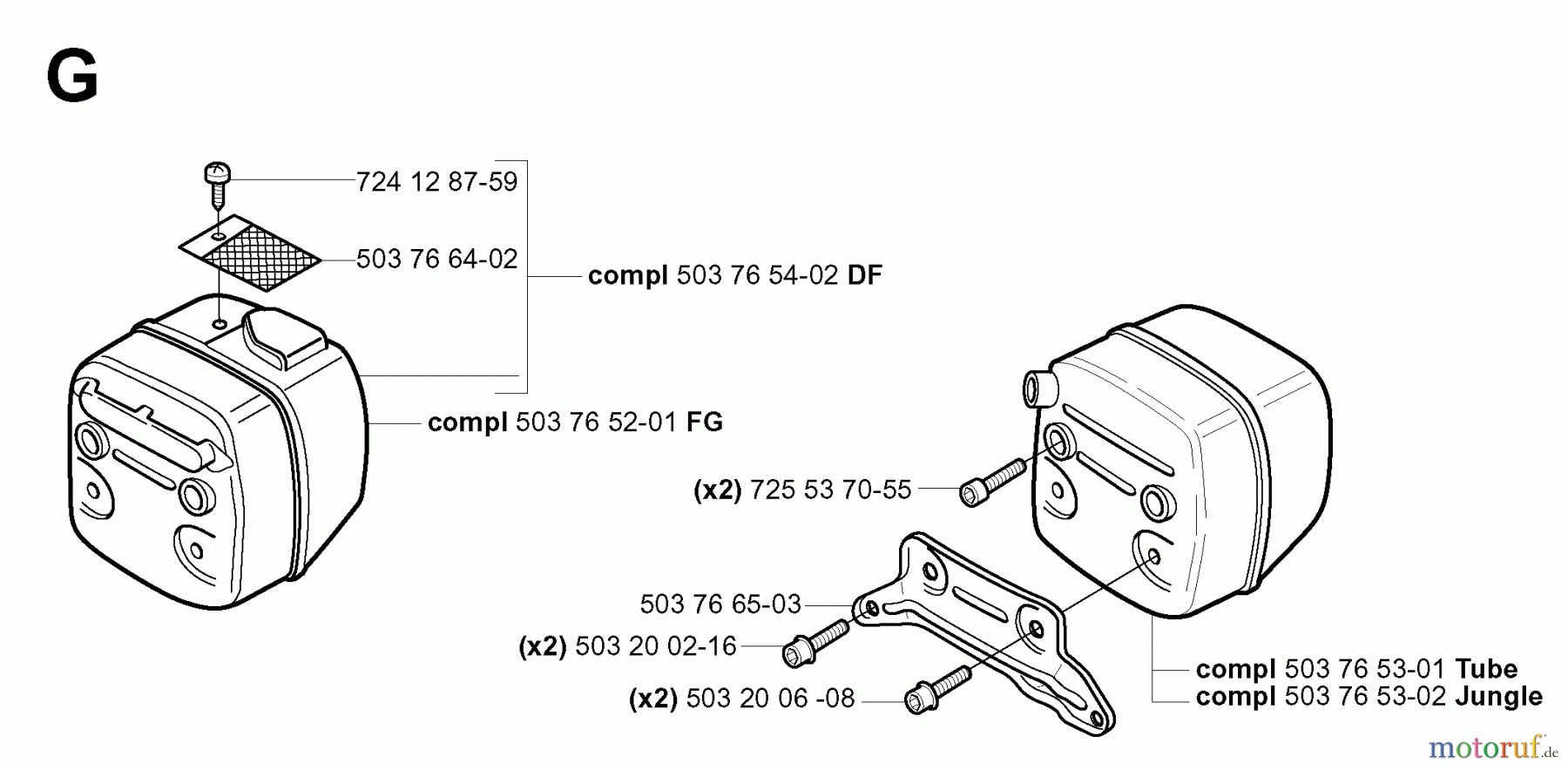 Jonsered Motorsägen CS2171 EPA - Jonsered Chainsaw (2005-05) MUFFLER