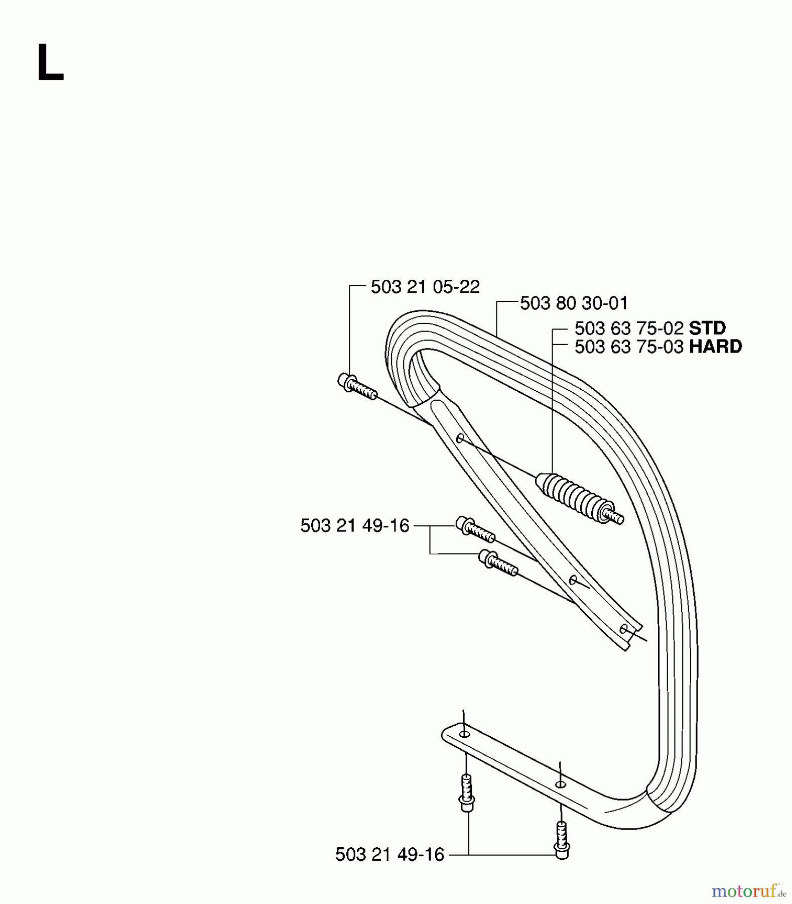  Jonsered Motorsägen CS2171 EPA - Jonsered Chainsaw (2007-01) HANDLE #1