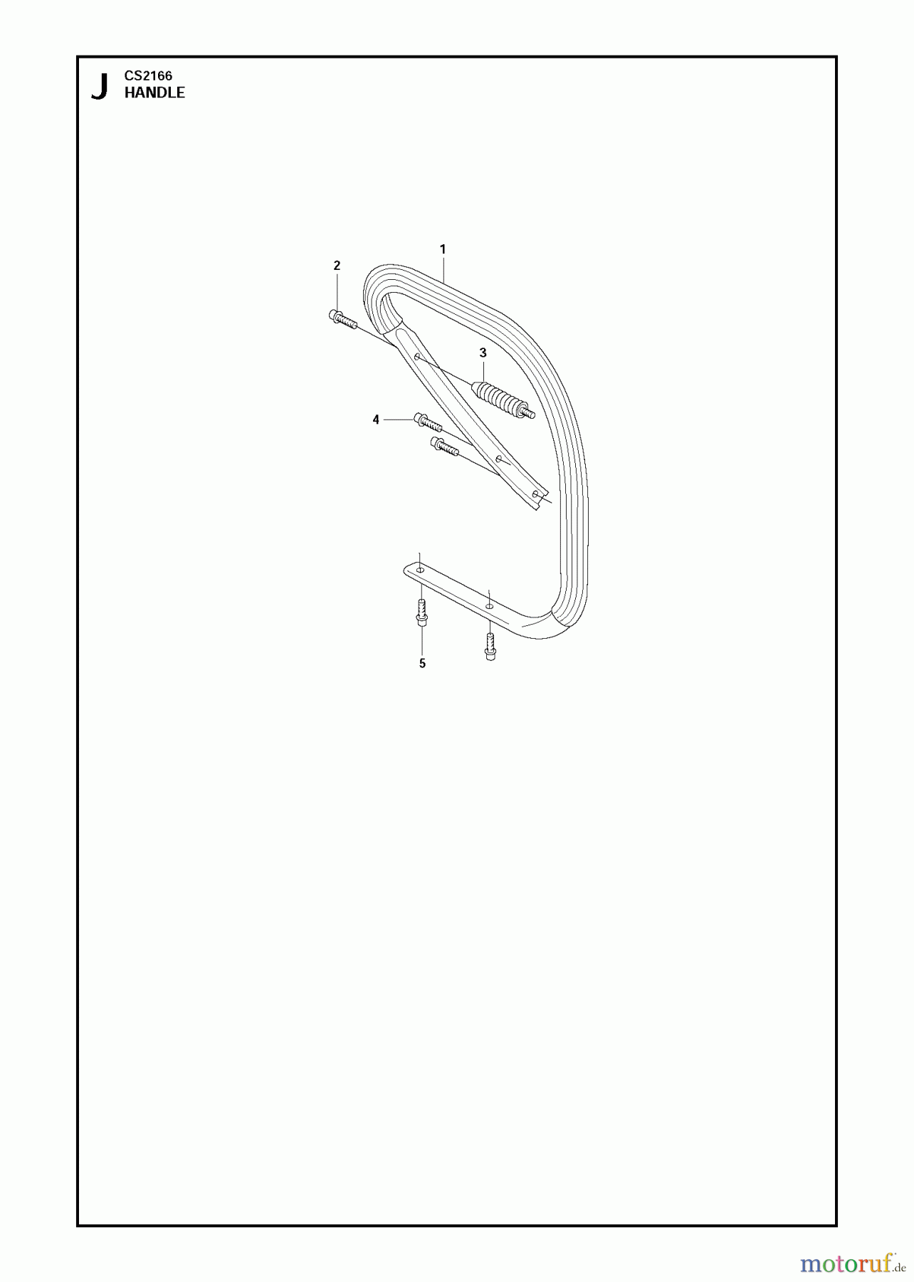  Jonsered Motorsägen CS2166 - Jonsered Chainsaw (2011-03) HANDLE