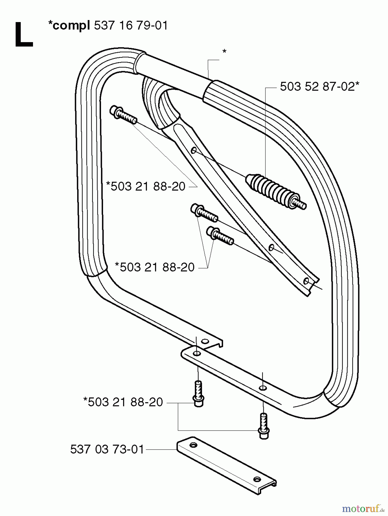 Jonsered Motorsägen CS2186 - Jonsered Chainsaw (2002-08) HANDLE #1