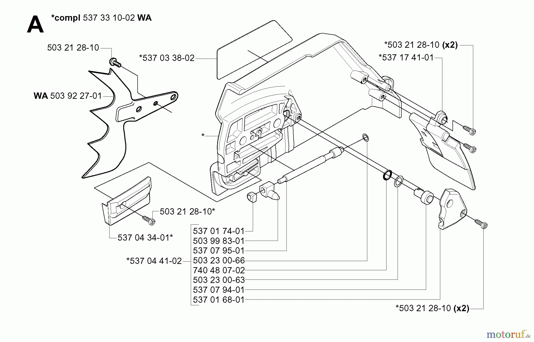  Jonsered Motorsägen CS2186 - Jonsered Chainsaw (2005-03) CHAIN BRAKE #1