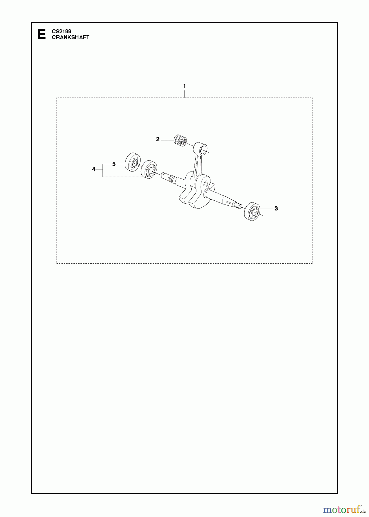 Jonsered Motorsägen CS2188 - Jonsered Chainsaw (2010-06) CRANKSHAFT
