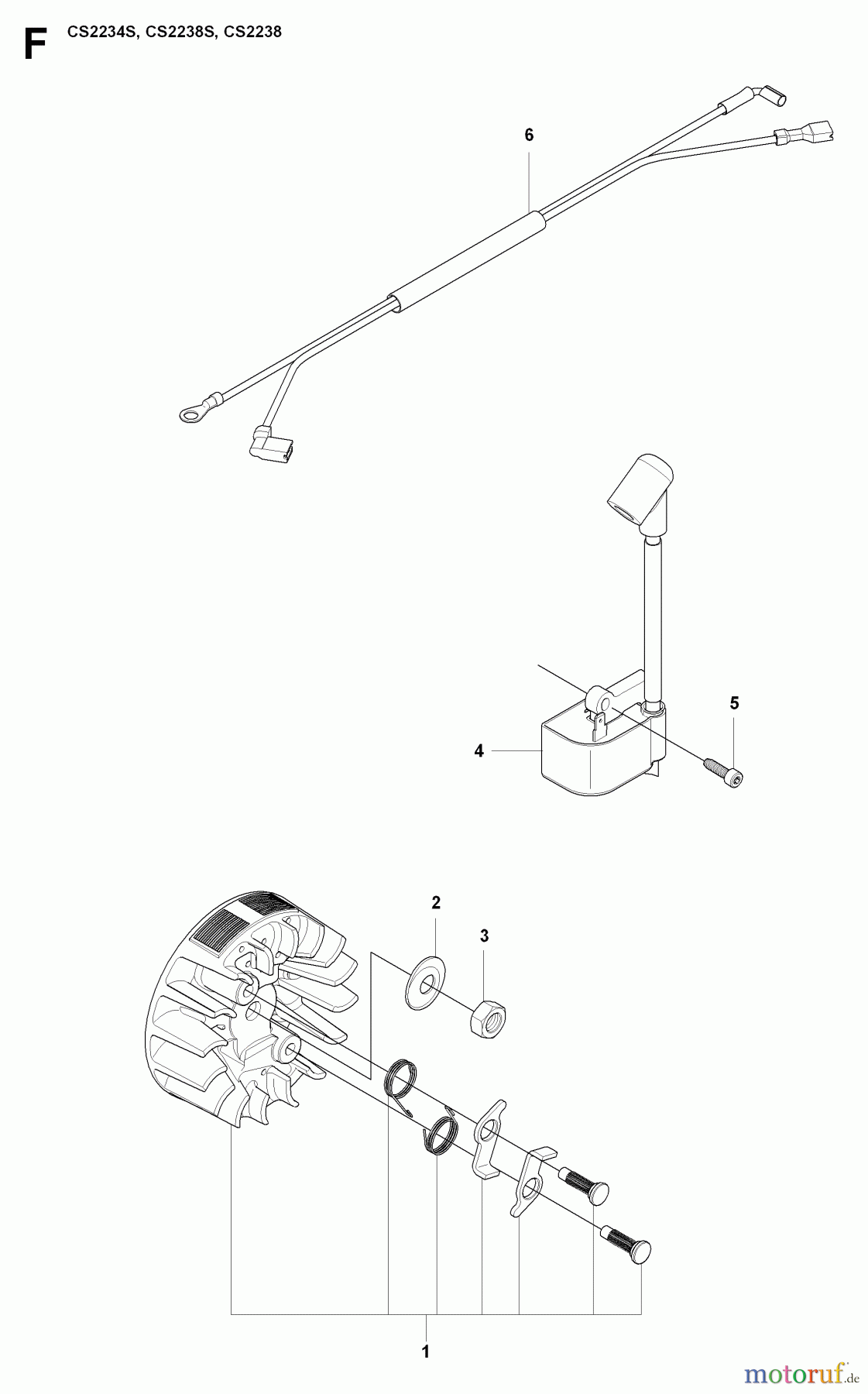 Jonsered Motorsägen CS2234 S - Jonsered Chainsaw (2009-01) IGNITION SYSTEM