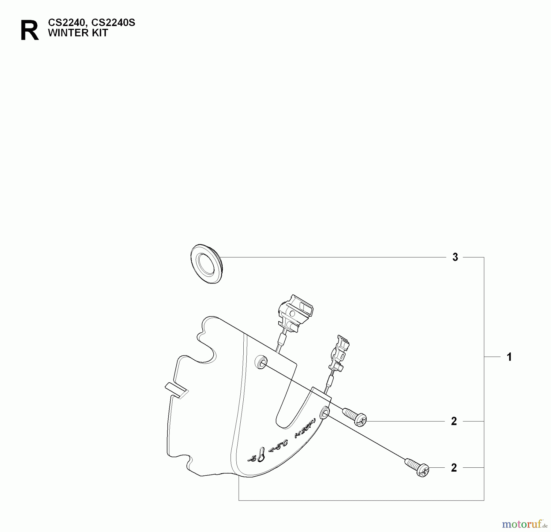 Jonsered Motorsägen CS2240 - Jonsered Chainsaw (2009-02) WINTER KIT
