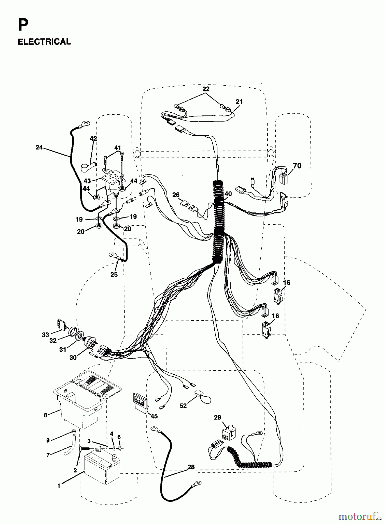 Jonsered Rasen und Garten Traktoren LT13 (954130001) - Jonsered 42