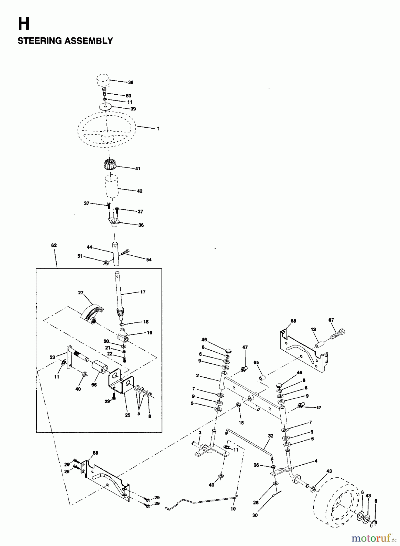 Jonsered Rasen und Garten Traktoren LT13 (954130001) - Jonsered 42
