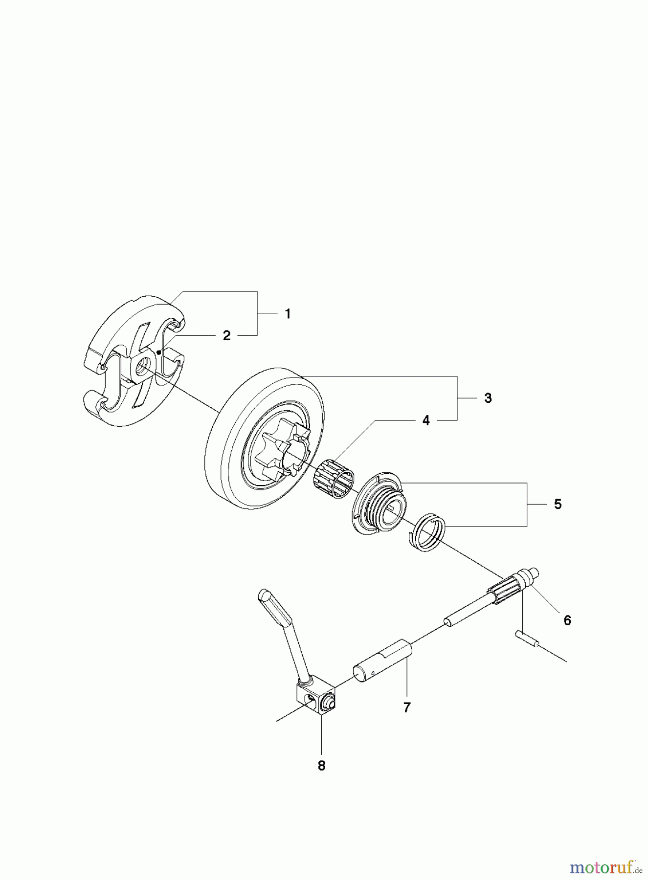 Jonsered Motorsägen CS2250 S - Jonsered Chainsaw (2010-07) CLUTCH OIL PUMP