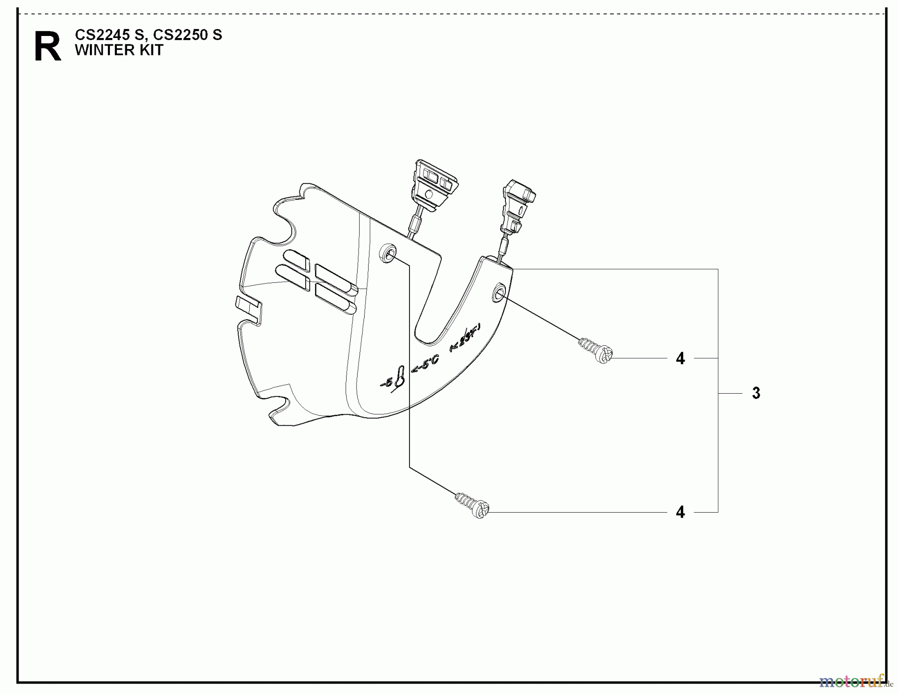 Jonsered Motorsägen CS2250 S - Jonsered Chainsaw (2009-02) WINTER KIT