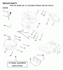Jonsered LT13 (J81342E, 954130035) - Lawn & Garden Tractor (2000-02) Ersatzteile ENGINE CUTTING EQUIPMENT
