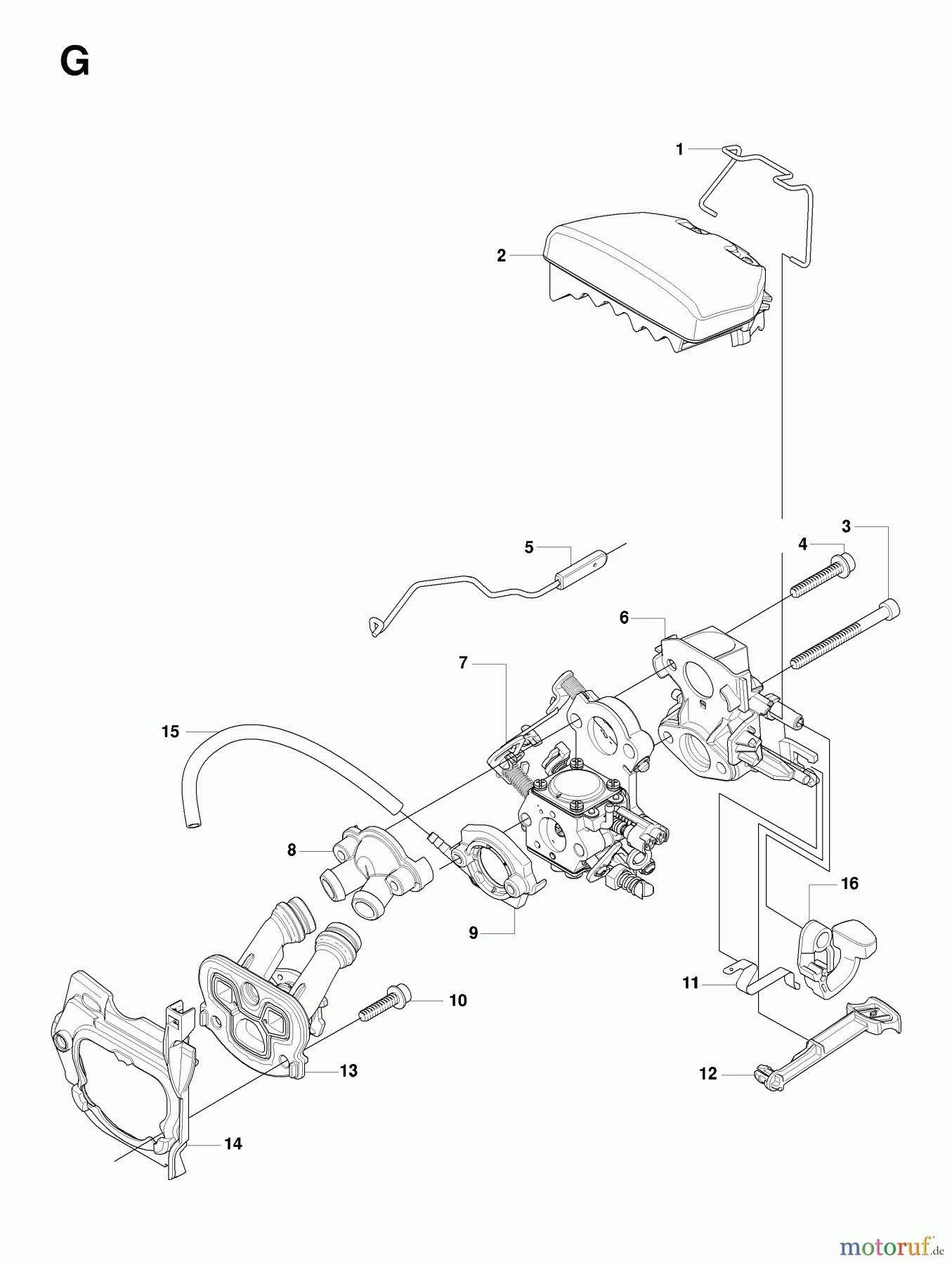Jonsered Motorsägen CS2255 - Jonsered Chainsaw (2008-03) CARBURETOR AIR FILTER