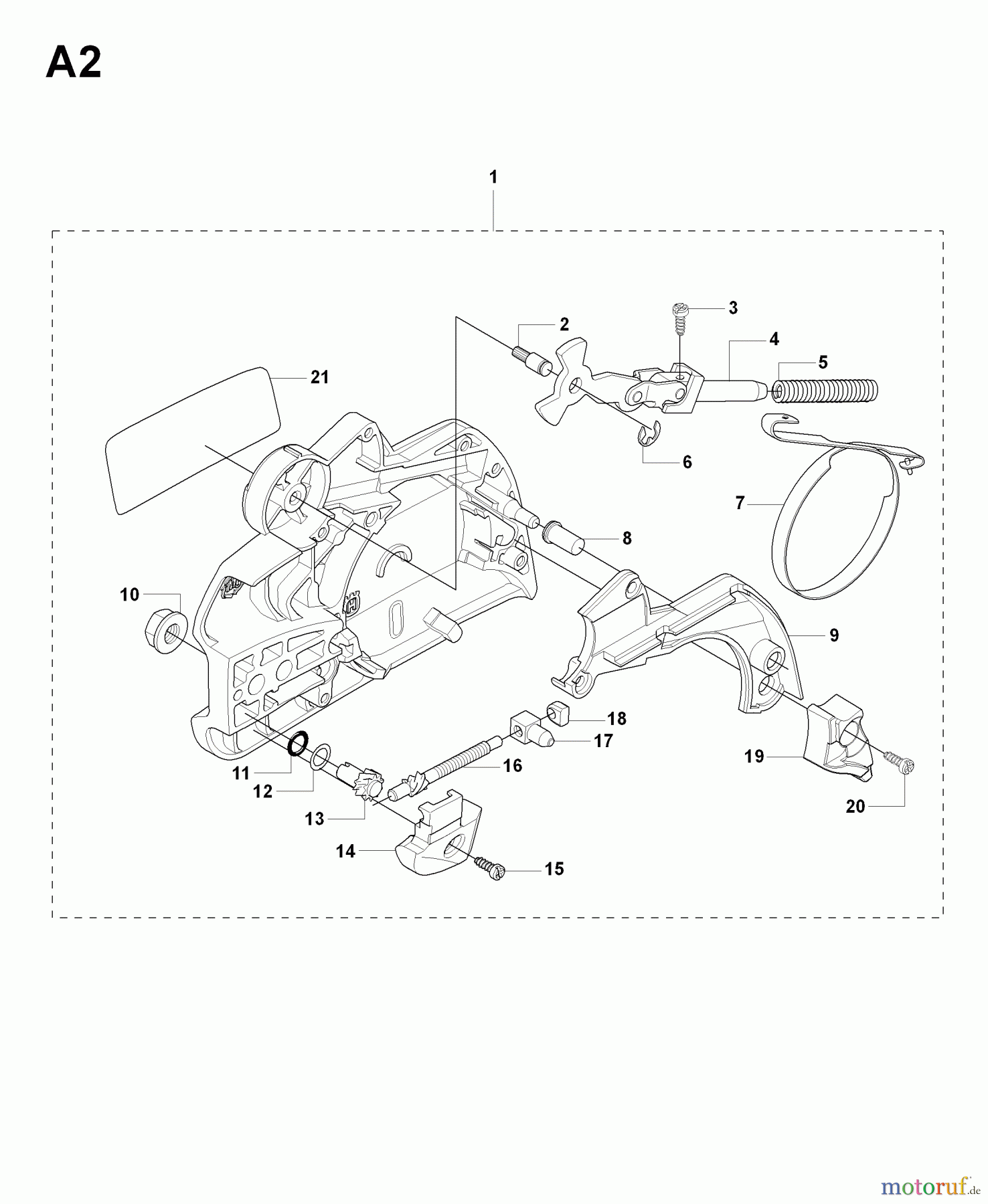  Jonsered Motorsägen CS2255 - Jonsered Chainsaw (2008-03) CLUTCH COVER #1
