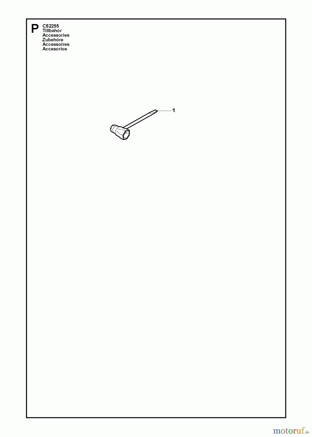 Jonsered Motorsägen CS2255 - Jonsered Chainsaw (2009-03) ACCESSORIES