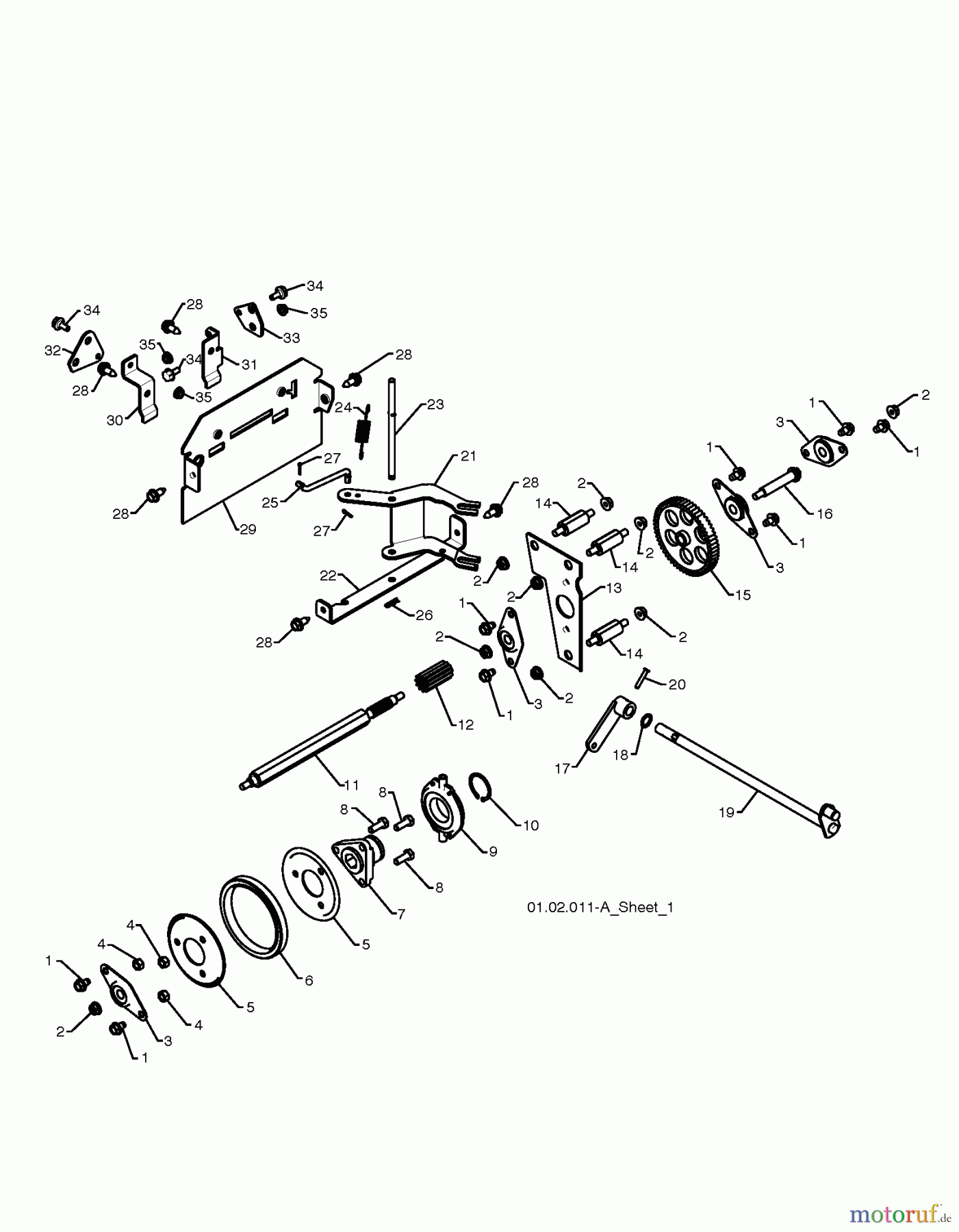 Jonsered Schneefräsen ST 2111 E - Jonsered Snow Thrower (2010-08) DRIVE #2