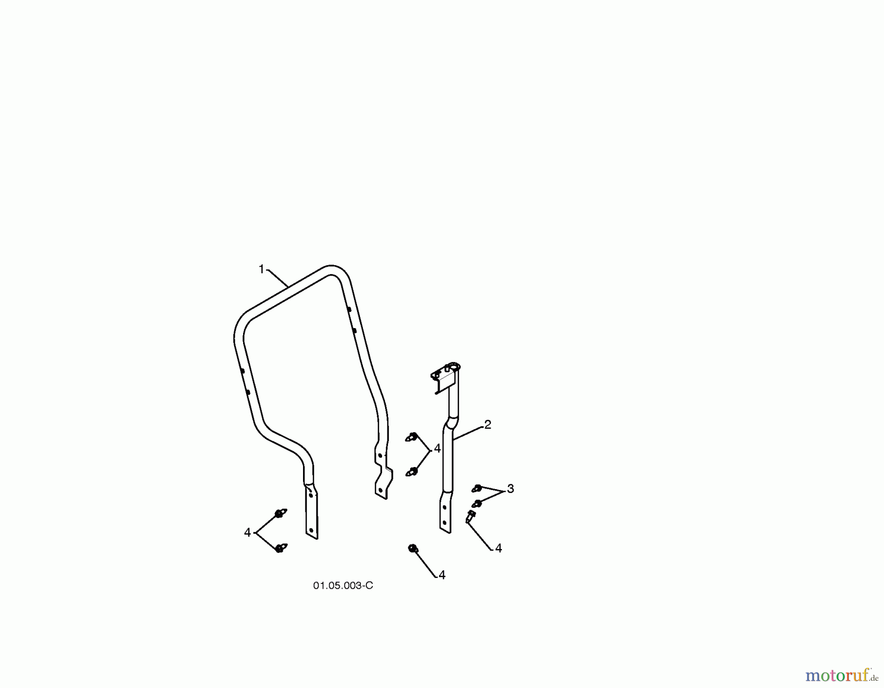 Jonsered Schneefräsen ST 2111 E - Jonsered Snow Thrower (2009-08) HANDLE #6