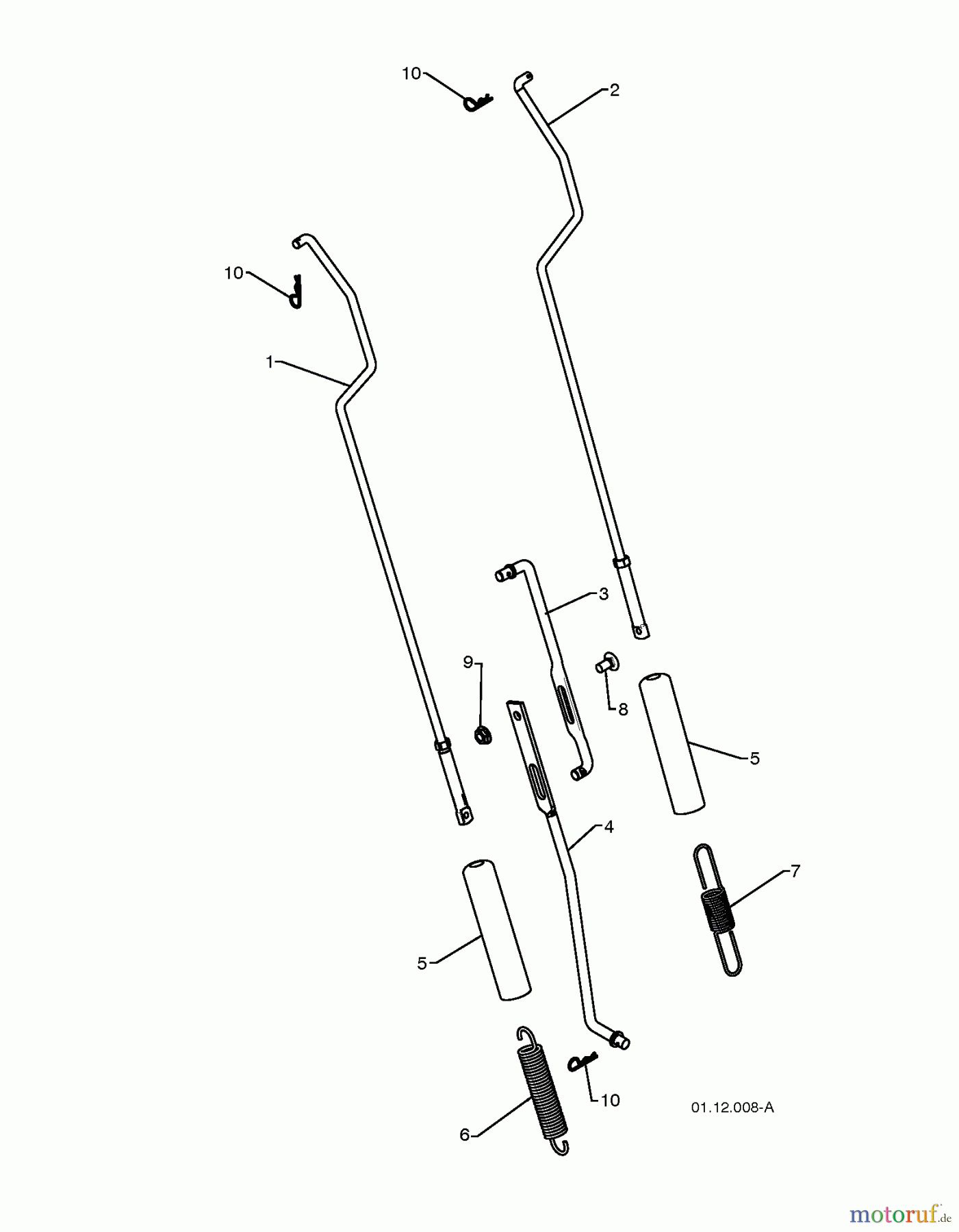 Jonsered Schneefräsen ST 2106 (96191002005) - Jonsered Snow Thrower (2009-08) HANDLE #2