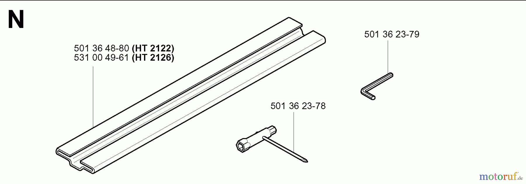 Jonsered Heckenscheren HT2122 - Jonsered Hedge Trimmer (2000-03) ACCESSORIES
