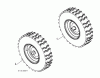 Jonsered ST 2109 E (96191002107) - Snow Thrower (2009-08) Ersatzteile WHEELS TIRES #2