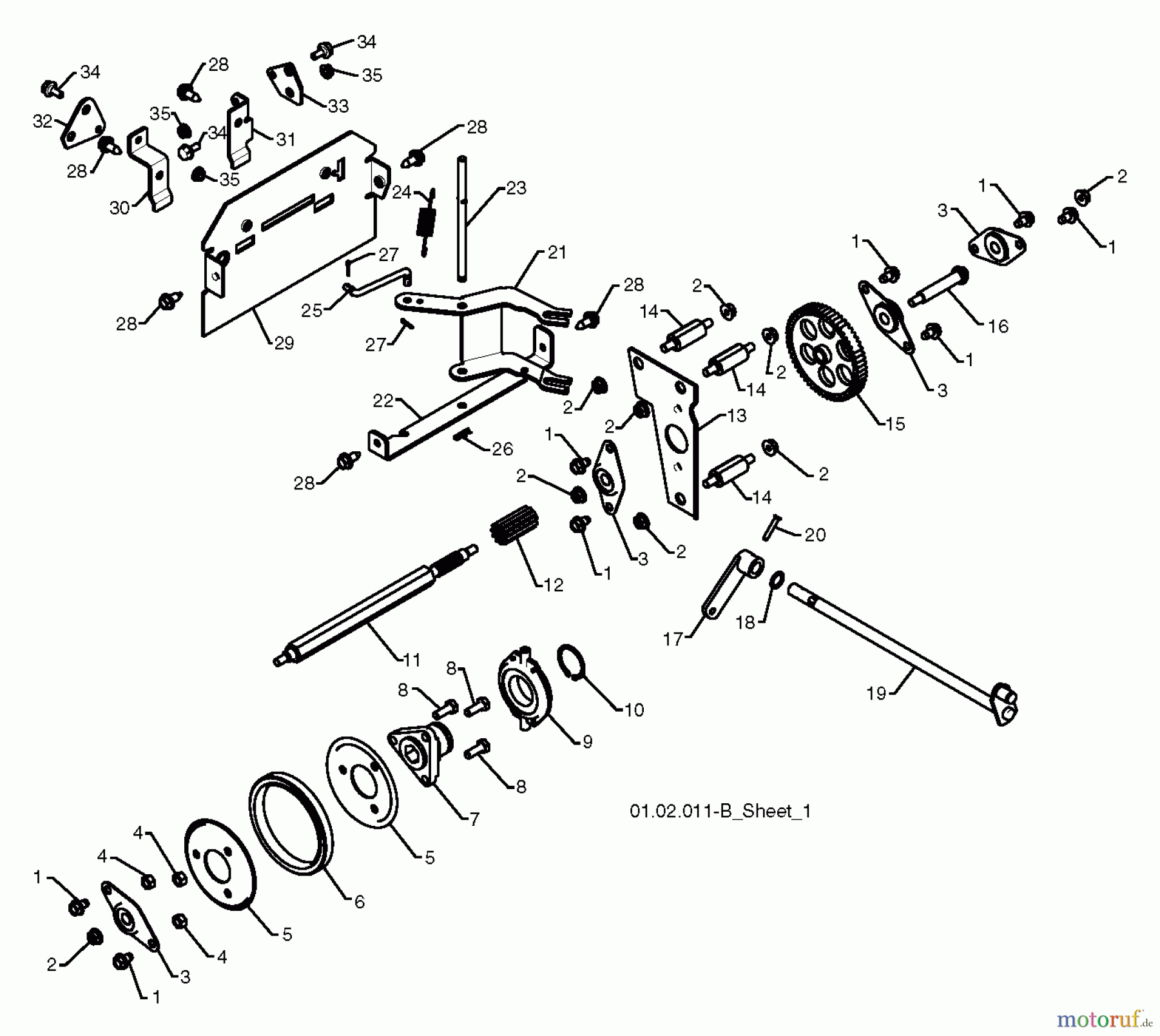 Jonsered Schneefräsen ST 2109 E (96191004001) - Jonsered Snow Thrower (2010-08) DRIVE #3