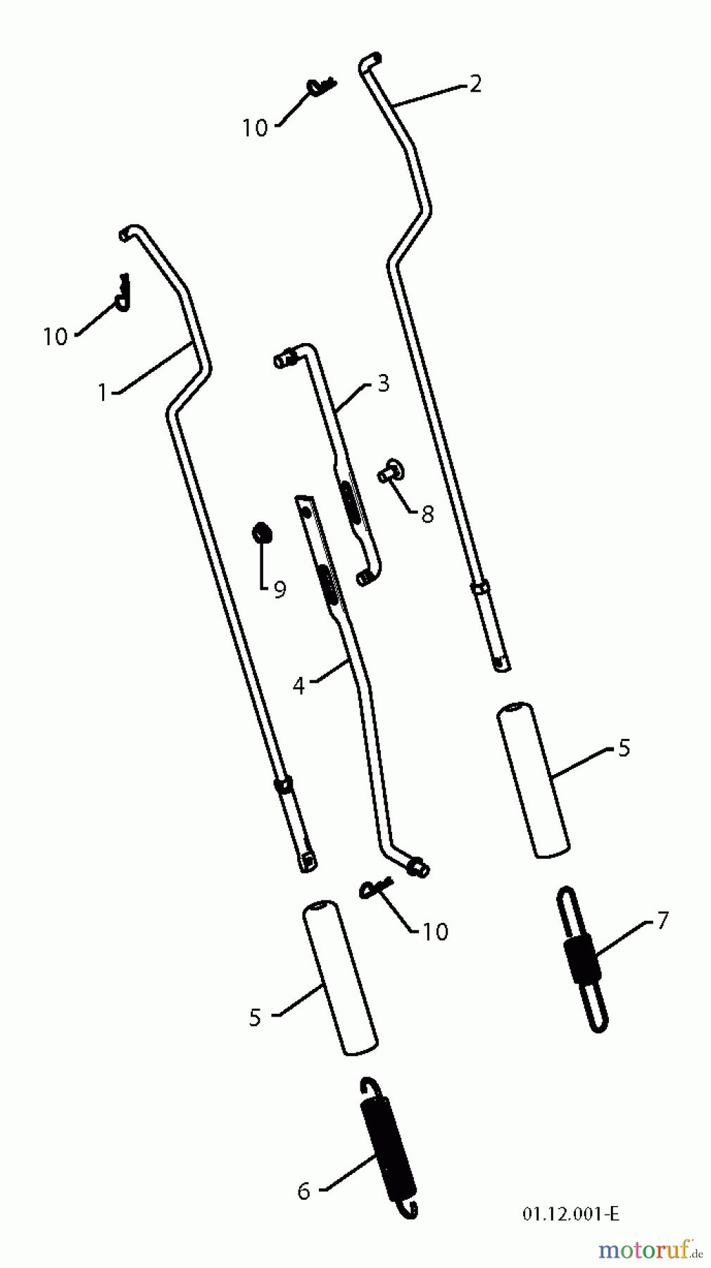 Jonsered Schneefräsen ST 2109 E (96191004001) - Jonsered Snow Thrower (2010-08) HANDLE #3