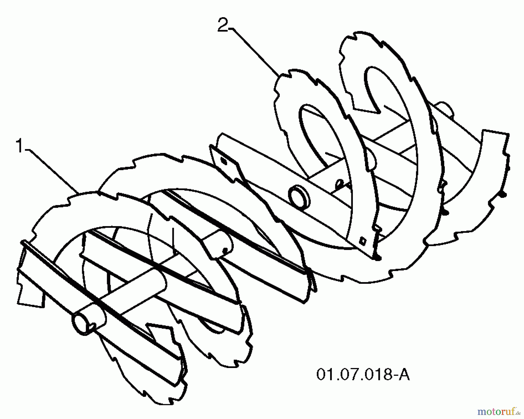 Jonsered Schneefräsen ST 2109 E (96191004003) - Jonsered Snow Thrower (2011-07) AUGER HOUSING IMPELLER #2