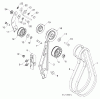 Jonsered ST 2109 E (96191004005) - Snow Thrower (2012-06) Ersatzteile CHASSIS ENGINE PULLEYS #4