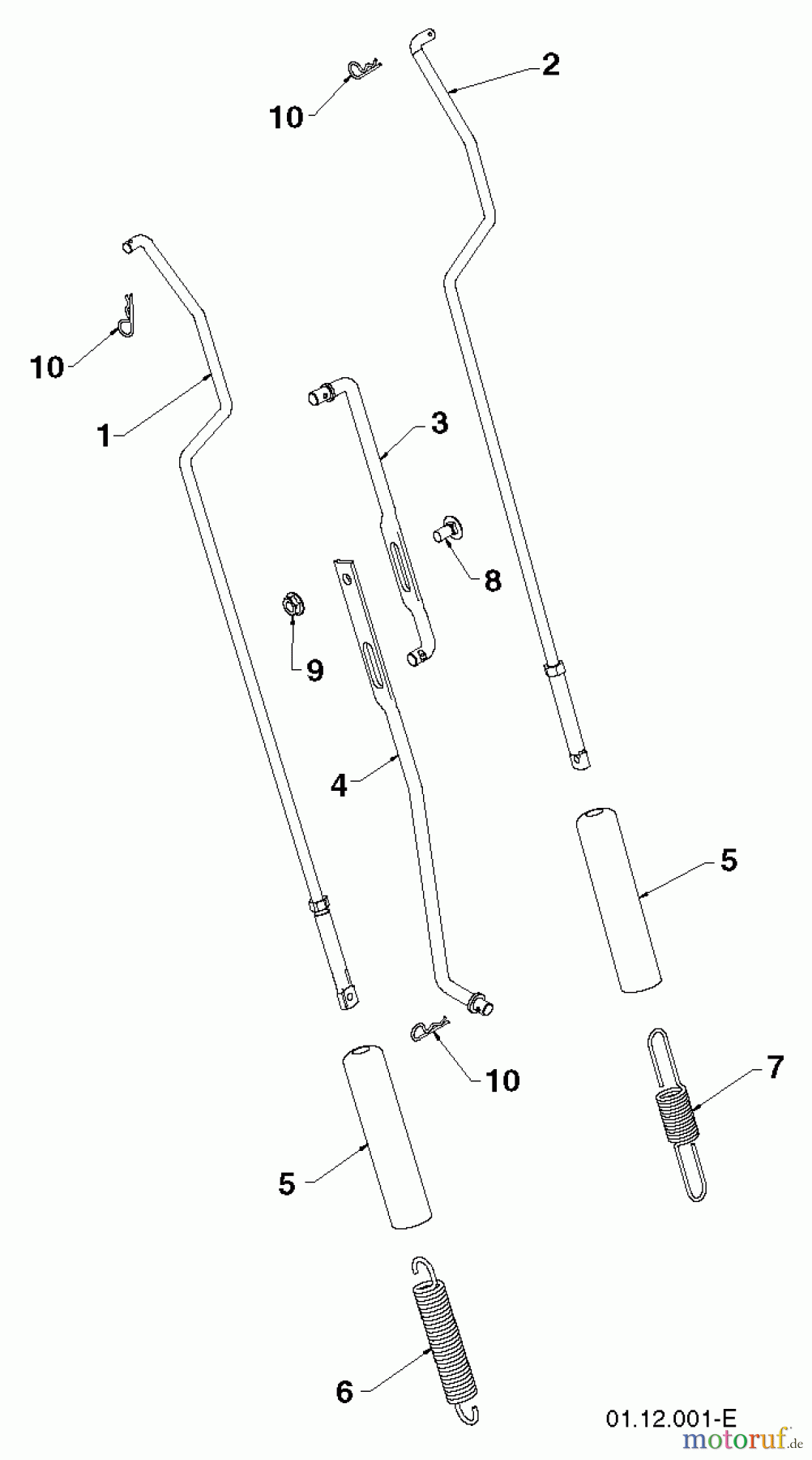 Jonsered Schneefräsen ST 2109 E (96191004003) - Jonsered Snow Thrower (2011-07) HANDLE #3