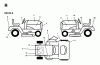 Jonsered LT13 - 42" Lawn & Garden Tractor (1998-01) Ersatzteile DECALS