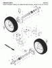 Jonsered ST 2111 E (96191002202) - Snow Thrower (2007-10) Ersatzteile WHEELS TIRES