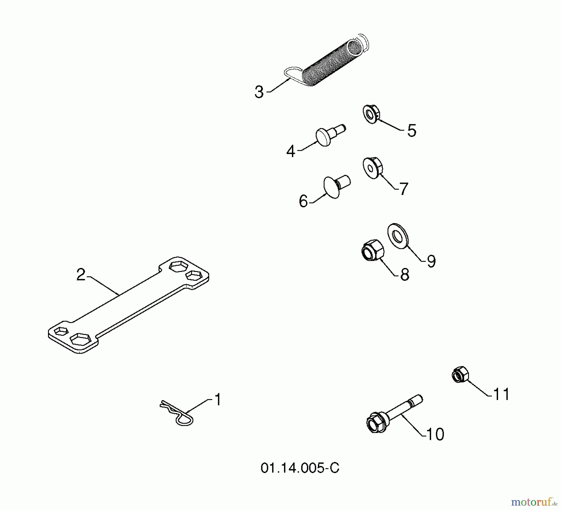 Jonsered Schneefräsen ST 2111 E (96191004104) - Jonsered Snow Thrower (2012-10) ACCESSORIES A