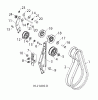 Jonsered ST 2111 E (96191004104) - Snow Thrower (2012-10) Ersatzteile CHASSIS ENGINE PULLEYS A