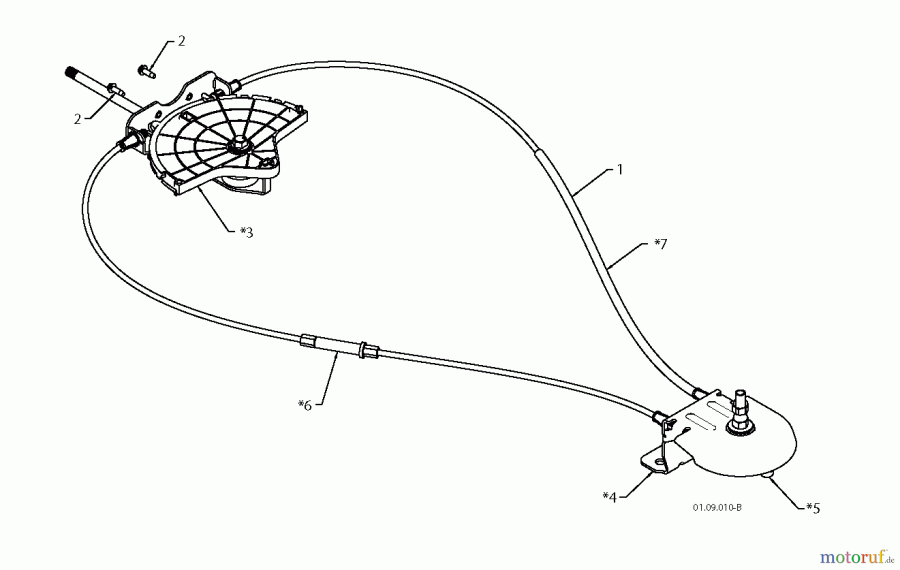 Jonsered Schneefräsen ST 2111 E (96191004104) - Jonsered Snow Thrower (2012-10) CONTROL PANEL DISCHARGE CHUTE #2