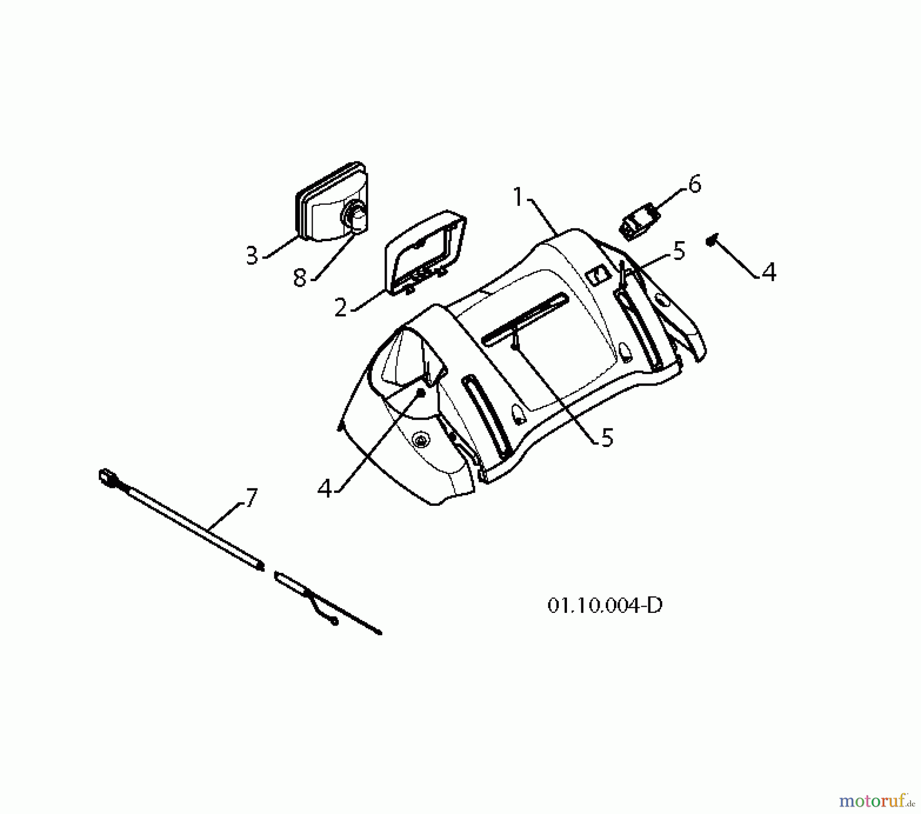 Jonsered Schneefräsen ST 2111 E (96191004104) - Jonsered Snow Thrower (2012-10) HANDLE CONTROLS B