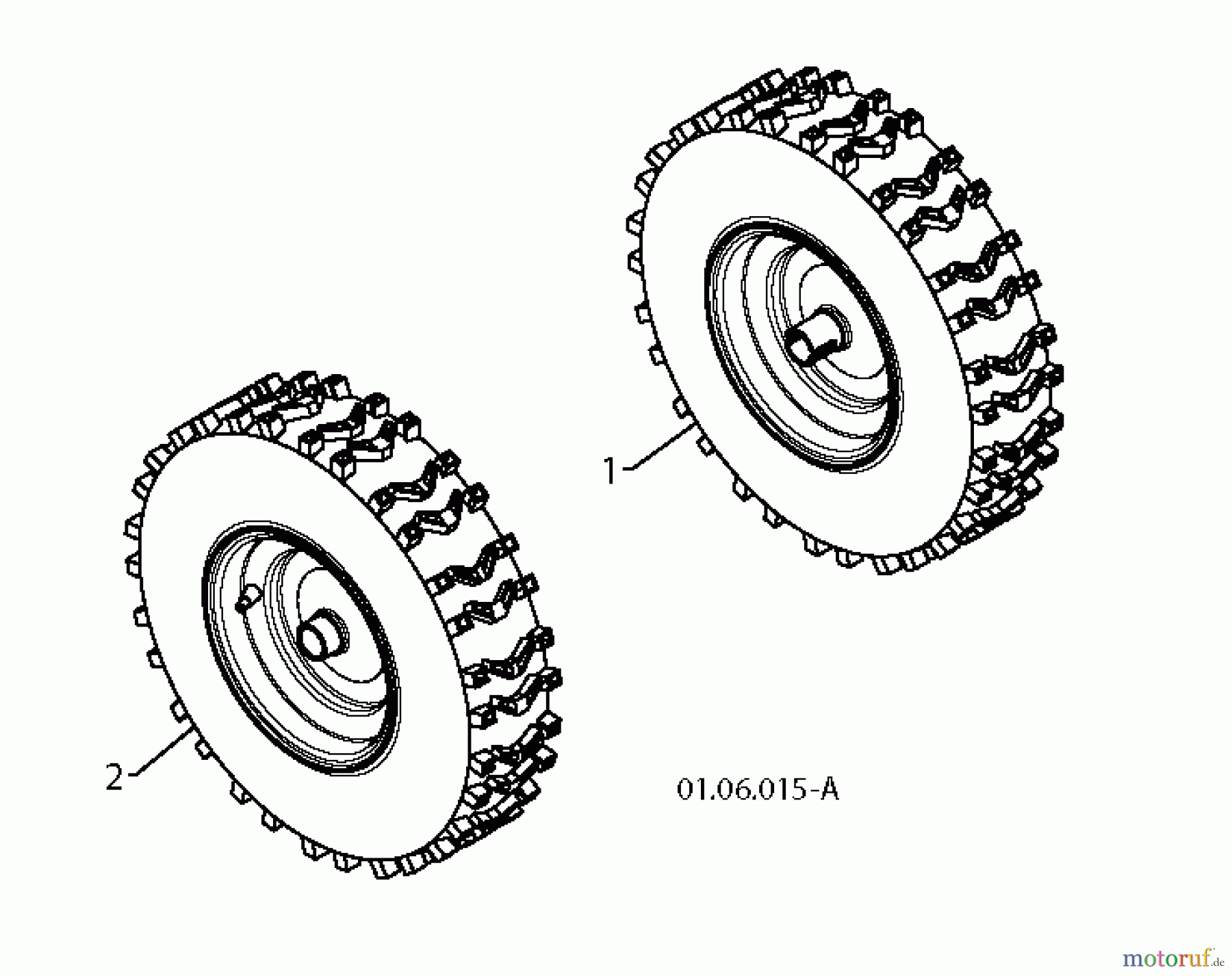 Jonsered Schneefräsen ST 2111 E (96191004104) - Jonsered Snow Thrower (2012-10) WHEELS TIRES #2