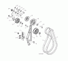Jonsered ST 2111 E (96191004105) - Snow Thrower (2012-05) Ersatzteile CHASSIS ENGINE PULLEYS A