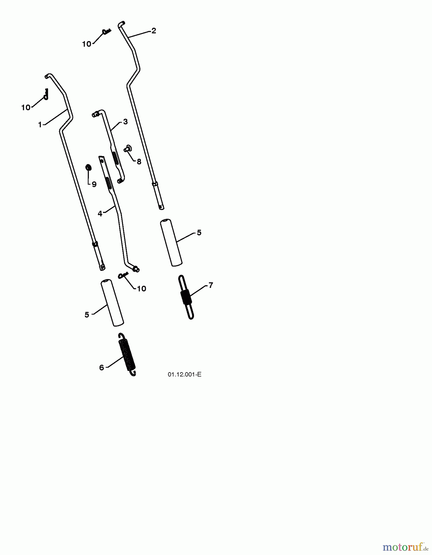 Jonsered Schneefräsen ST 2111 E - Jonsered Snow Thrower (2009-08) HANDLE #1