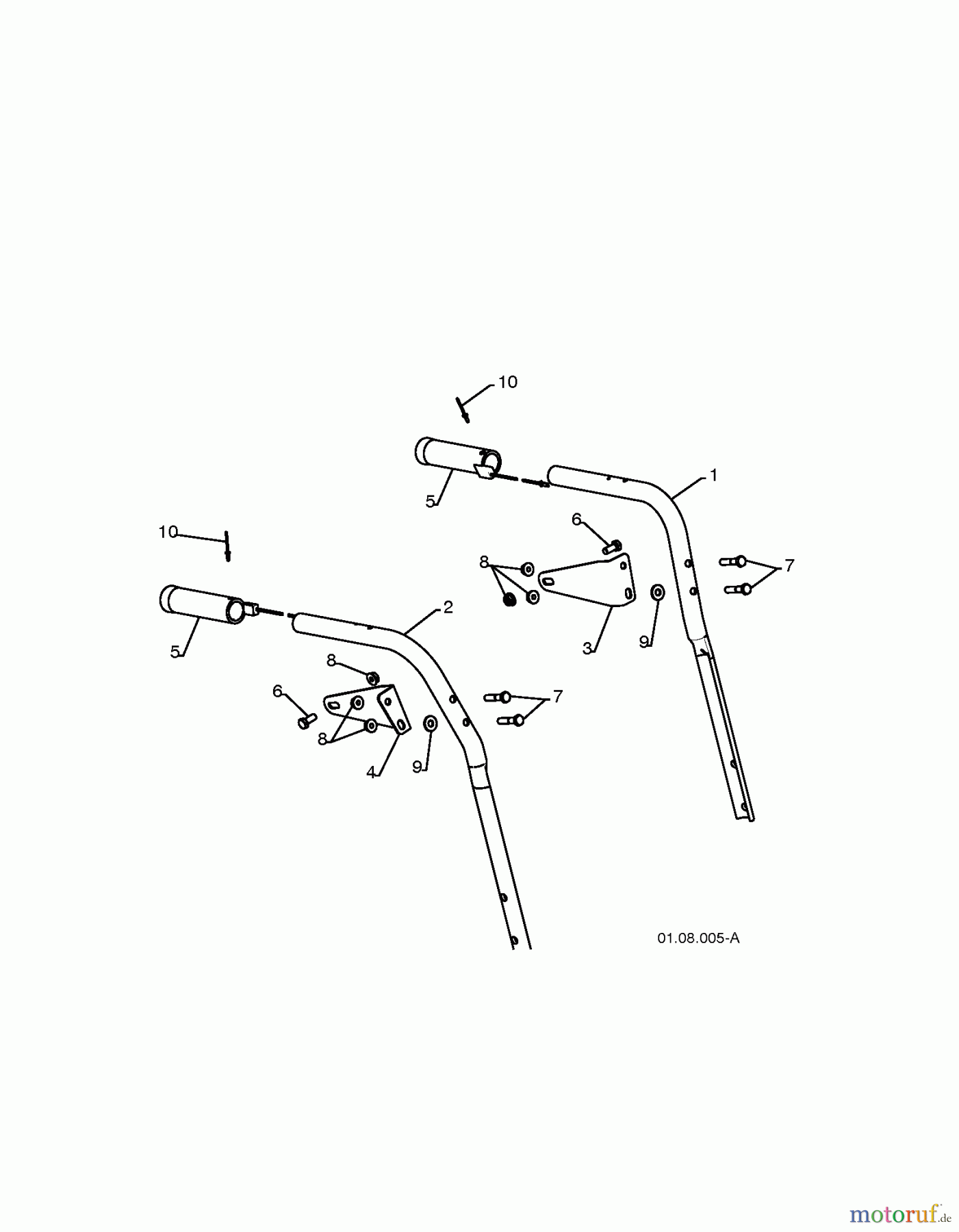 Jonsered Schneefräsen ST 2111 E - Jonsered Snow Thrower (2009-08) HANDLE #2