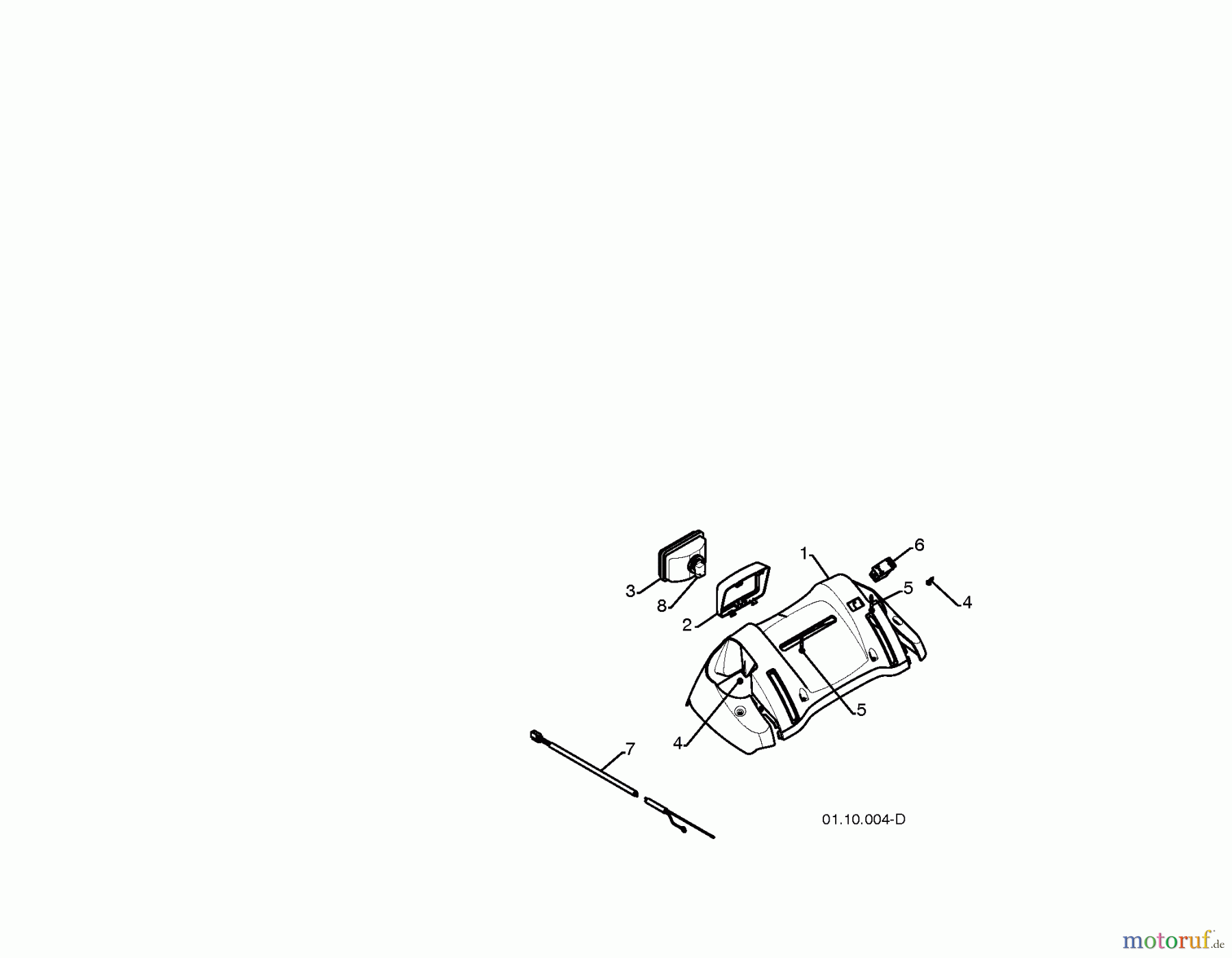 Jonsered Schneefräsen ST 2111 E - Jonsered Snow Thrower (2010-08) HANDLE #1