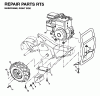 Jonsered FT5 - Front-Tine Tiller (1995-01) Ersatzteile MAINFRAME RIGHT SIDE
