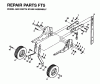 Jonsered FT5 - Front-Tine Tiller (1995-01) Ersatzteile WHEEL DEPTH STAKE ASSEMBLY