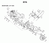 Jonsered RT5 - Rear-Tine Tiller (1998-04) Ersatzteile MAINFRAME LEFT SIDE